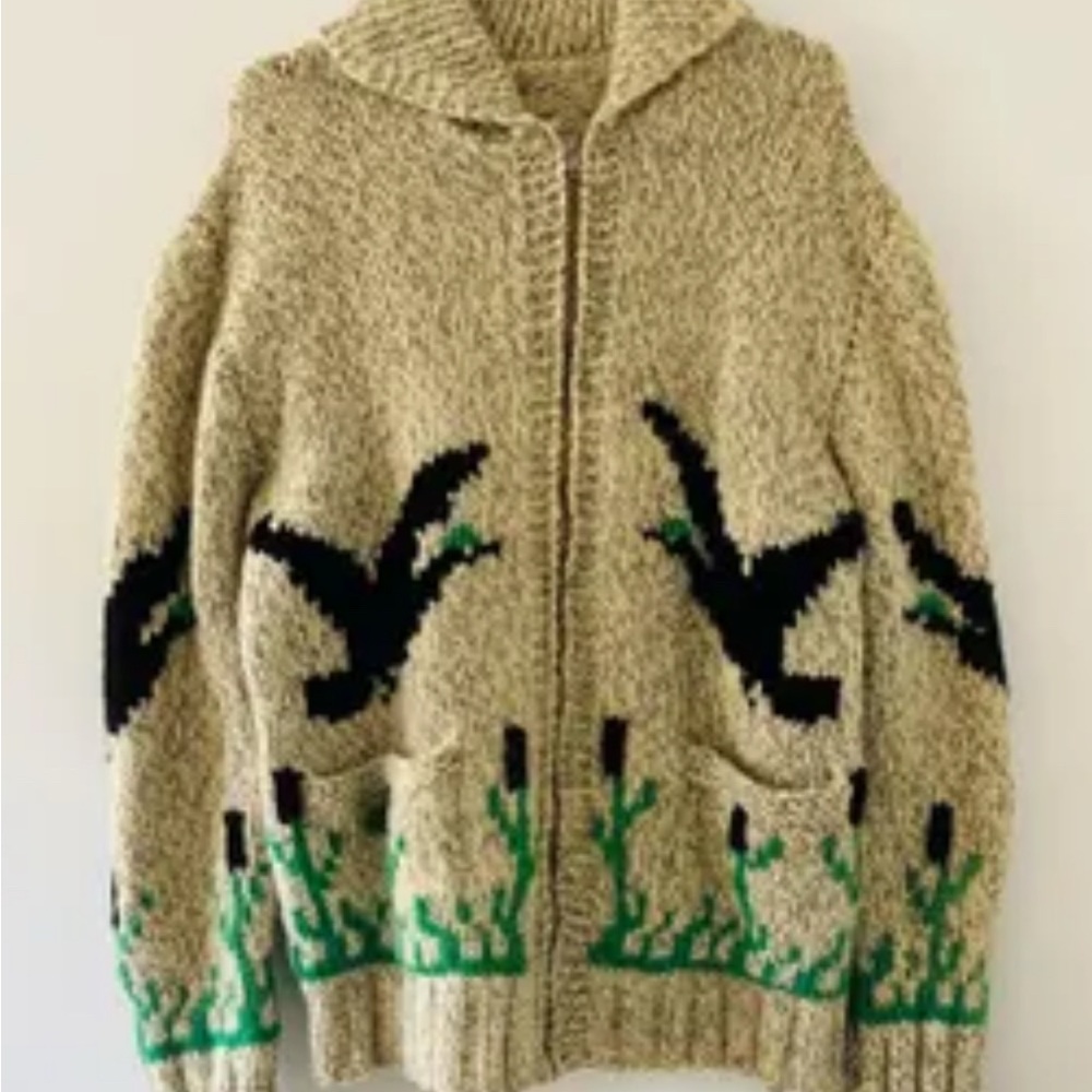 Handmade 100% Wool Cowichan Sweater